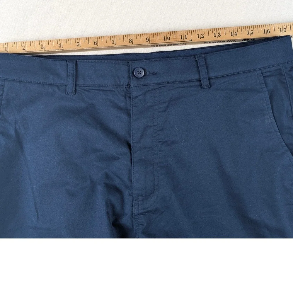 FootJoy Mens Navy Blue Performance Golf Pants Straight Leg 34x30 FJ Gripper